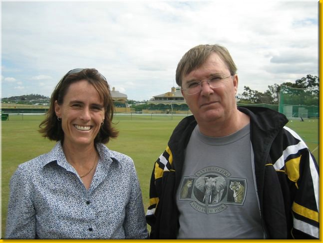 Cricket Belinda Clark AIS Cricket & Ian Carlson.JPG