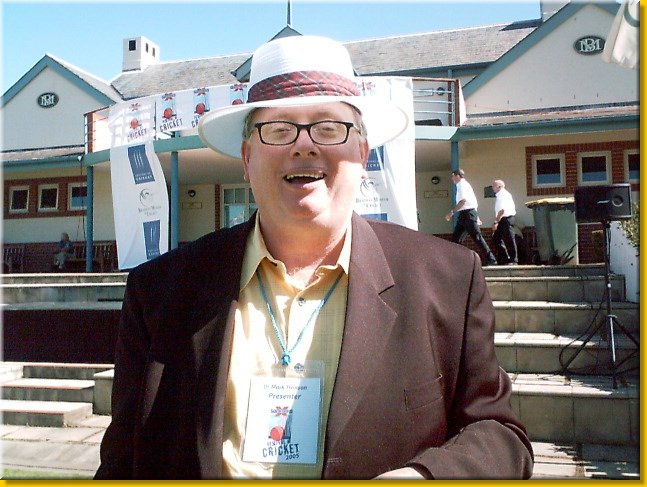 Cricket Mark invited to officially open the inaugural Festival of Cricket.JPG