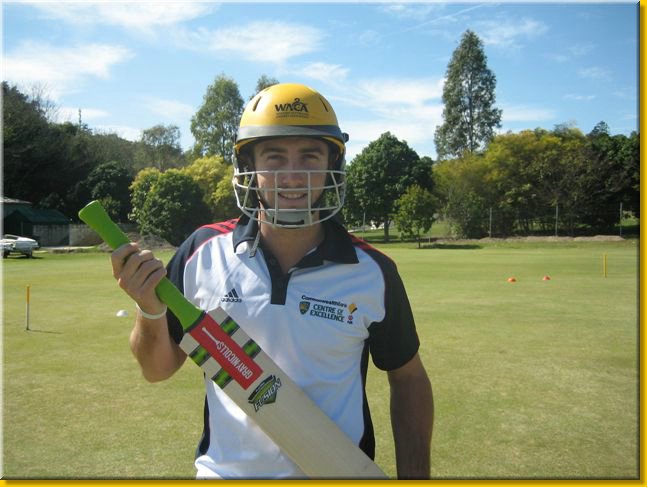 Cricket Shaun Marsh and new bat.JPG