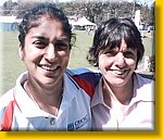 Aust Women's all rounder Lisa Sthalekar with Delma, Festival of Cricket 05.JPG